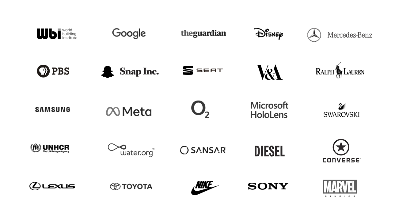 The logos of the various companies and organizations we have partnered with over the past years.
